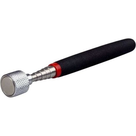 Ramasse-tout magnétique télescopique de 30 pouces, outil de ramassage magnétique extensible pour la mécanique, la maison, le bureau et l'industrie, acier inoxydable, manche noir (1/4)