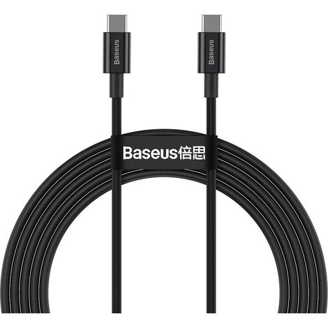 Baseus Superior Series USB-C-zu-USB-C-Kabel, 100 W, 1 m (Schwarz)