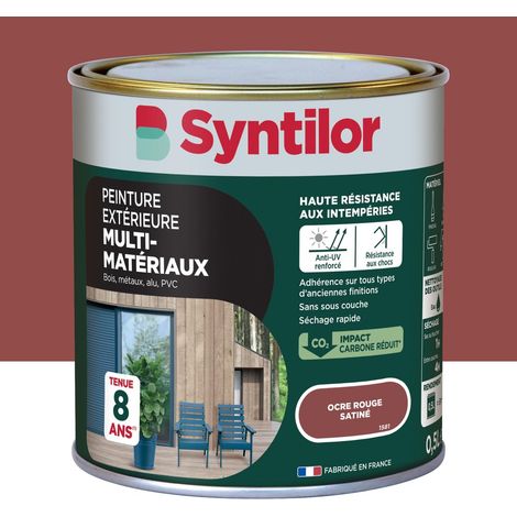 Vernice per esterni per legno, alluminio e PVC. SYNTILOR ocra rossa satinata 0,5L SYNTILOR (1/5)
