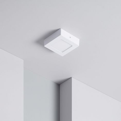 Plafoniera LED Quadrata 6W 120x120 mm 4000K Bianco Naturale
