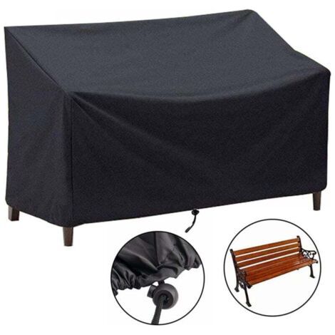 Abdeckung für Gartenbänke, wasserdichte Gartenmöbelabdeckung aus 210D Oxford, 134 x 66 x 89 cm FLITI