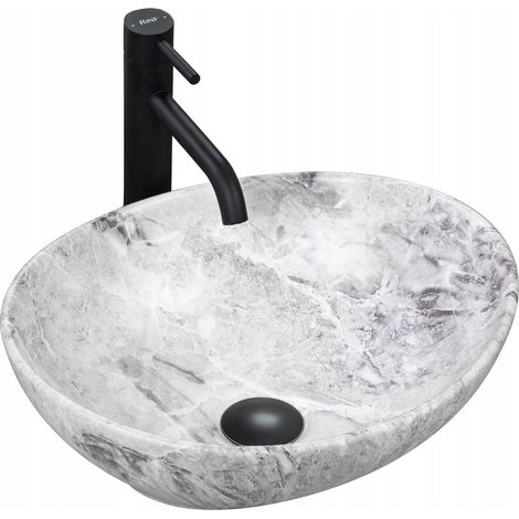 LAVABO SOFIA STONE MATT - DA APPOGGIO SKU REA-U9908 (1/3)