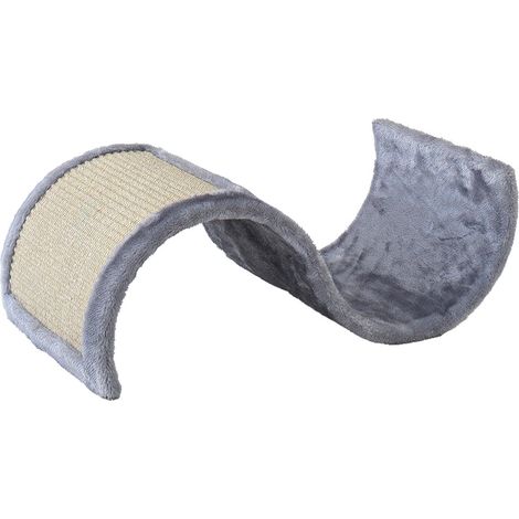 Nobby Katzen Kratzbrett Sinus 50 x 29 x 18 cm grau Kratzbrett (1/3)