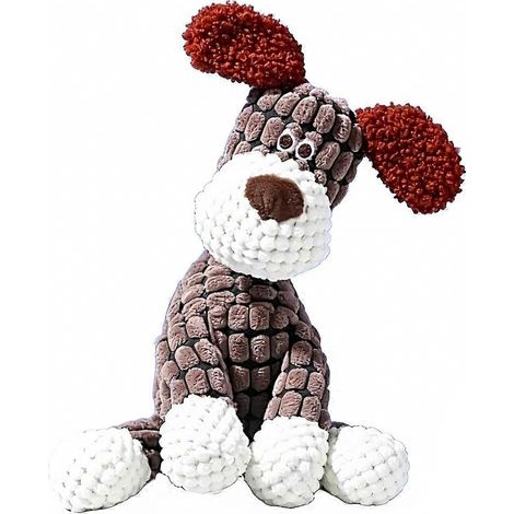 Indestructible peluche jouet pour chien pour Aggressive Chewers, Squeaky, doux, Ideal pour All chien Sizes (1/5)