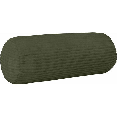 vidaXL Funda de almohada 6 pcs HEERLEN Verde Ø 15 x 40 cm pana (1/2)