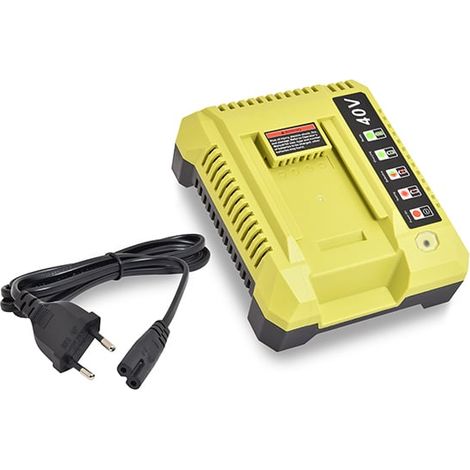 NX – Chargeur pour batterie Ryobi OP401 40V Li-Ion – Tension 40V – Compatible avec batteries Li-Ion – Performance optimale et durabilité accrue (1/3)