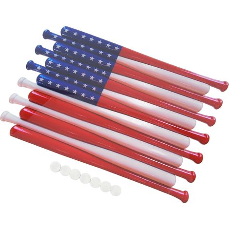 Wanddekoration mit Baseballflagge zum Unabhängigkeitstag, ideal für Zuhause, Garten oder Wohnzimmer. Auch als Tür- oder Wohnzimmerdekoration geeignet. (1/5)