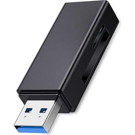Ultraschneller Kartenleser, 5 Gbit/s Übertragungsgeschwindigkeit, Plug & Play, vielseitig einsetzbar, Gehäuse aus hellgrauer Aluminiumlegierung. (1/4)