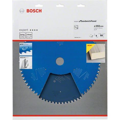 Bosch Accessories Expert for Sandwich Panel 2608644147 Kreissägeblatt 355 x 30 x 2.2 mm Zähneanzahl: