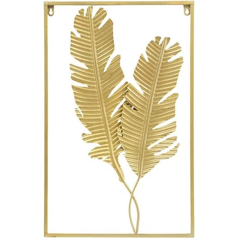 Lot de 3 décorations murales en métal, suspensions décoratives grand format pour salon, chambre et entrée, accessoires de décoration intérieure moderne et originale (1/4)