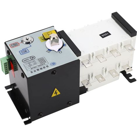 Commutateur de transfert automatique double alimentation 4P 100A avec isolation intelligente pour groupe électrogène AC400V (1/5)