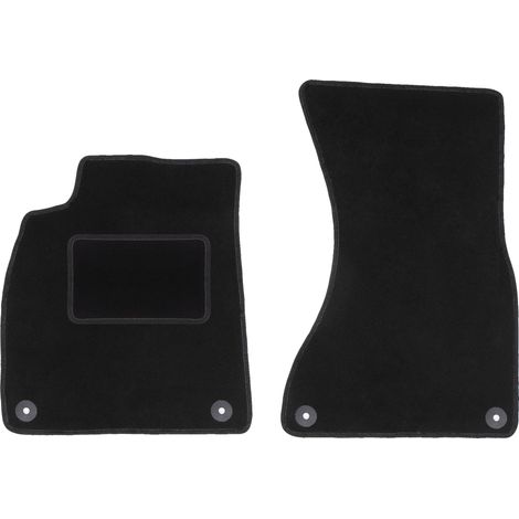 Tapis avant noirs pour Audi A6 C7 berline, break, avant (2011-2017)