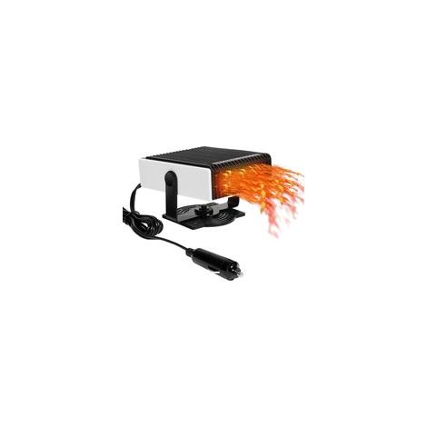 Chauffage Voiture, 12 V 150 W Radiateur soufflant de Voiture, Désembueur De DéGivreur Voiture pour Pare-Brise, Ventilateur de Refroidissement et de Chauffage 2 en 1 avec Base rotative à 360°