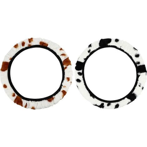 Lot de 2 housses de volant décoratives pour voiture-38X8.5cm