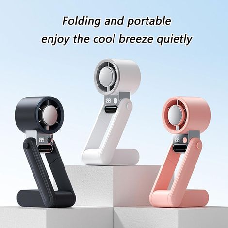Dieser leistungsstarke, tragbare Ventilator mit Kühlfunktion ist ideal für Reisen, Camping und Outdoor-Aktivitäten. (schwarz) (1/4)