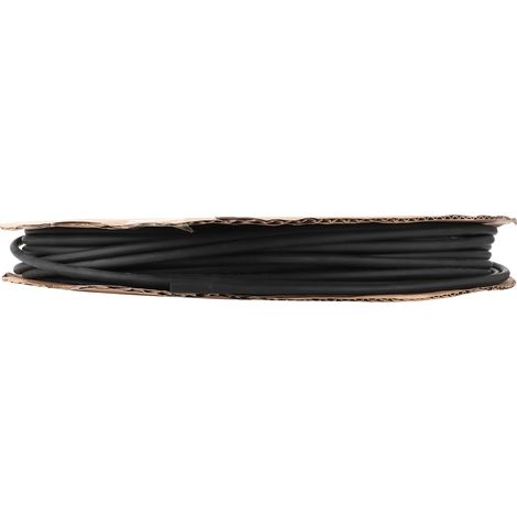 Gaine thermorétractable noire pour modification automobile pour fils et câbles, 6 mm 100 m, convient à divers manchons d'isolation thermorétractables, connecteurs de fils et protecteurs (surdimension (1/5)