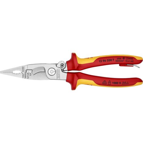Pince pour installations électriques en blister, 13 96 200 T BK (1/5)