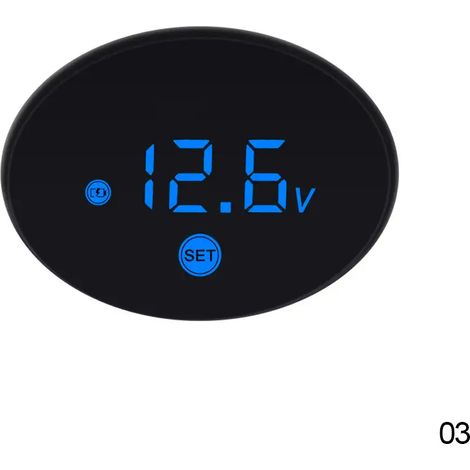 Voltmètre pour moto, 9-24V, LED, résistant à l'eau, pour la surveillance électrique des motos.-AquaForge