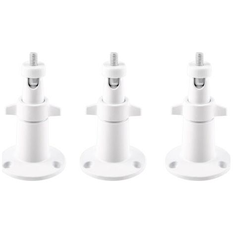 3er-Pack weiße Metall-Wandhalterungen für Arlo Smart Security Kameras – Verstellbare Innen-/Außenhalterung für Arlo Kameras und andere kompatible Modelle (1/4)