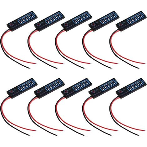 10 indicatori di carica della batteria per batterie al litio ternarie 3S, batterie al piombo-acido al litio ferro fosfato, display della capacità della batteria (1/3)