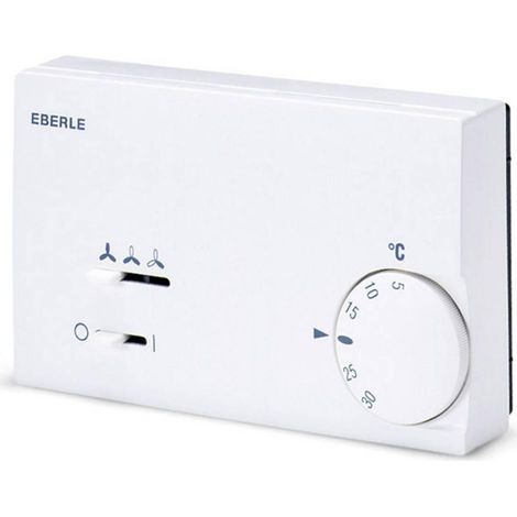Eberle KLR-E 7009 Thermostat Weiß Pur für Aufputzmontage