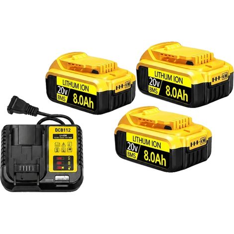 Batteria di ricambio, compatibile con 20V, maggiore durata, Polonia-20V Dewalt 8. (1/2)