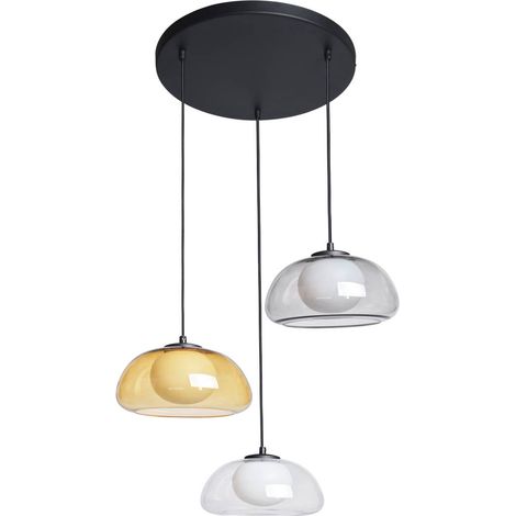 Suspension Ainale 3 G9 noir Italux PND-54637-3-BK-SG (1/3)