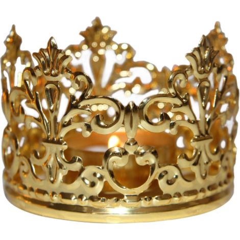 Hohle Spitze, vergoldete Krone, Hochzeitsdekoration, Heimdekoration, Geschenke, Kerzen