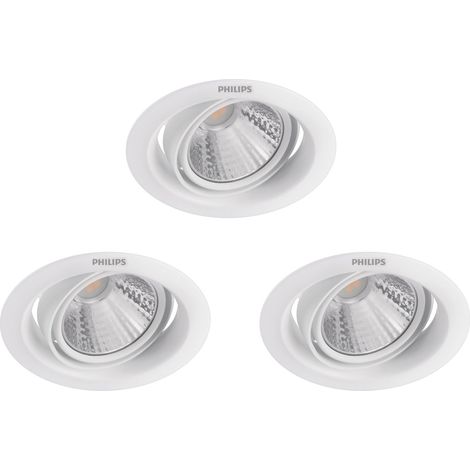 Philips Pomeron Set de 3 Focos Empotrables 5W Luz blanca cálida - LED (1/5)