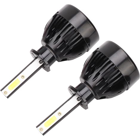 Lot de 2 ampoules LED G20 H1 80W 6000K à lumière blanche pour phares de voiture avec driver intégré (1/5)