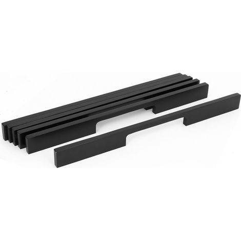 Garderobe de maison Schiebetür 192mm Abstand Metallziehgriff Schwarz 6st (379765d7471b3cd3677a614303 (1/4)