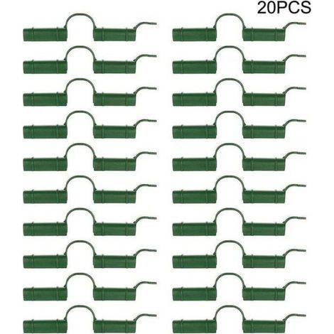 Clips De Fixation Pour Serre - Polypropylène - Pour Tube De Serre Jusqu'à 1,1 cm - Pour Bâche De Jardin Et Film Solaire - Lot De 20