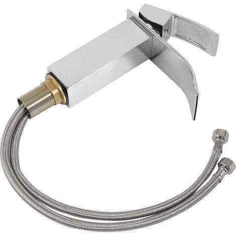 3/8"-Vierkantarmatur, Wasserfallarmatur, Waschtischarmatur mit Warm- und Kaltwasser (1/5)