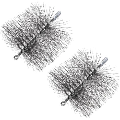Brosse de nettoyage cheminée et système détachement rapide, ronde en (1/5)