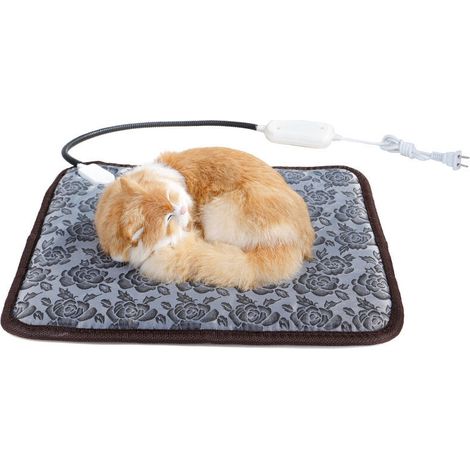 [JAMAIS UTILISÉ]Tapis de couverture électrique pour chat et chien 110V couverture électrique pour animaux de compagnie coussin de siège unique étanche température réglable plaque chauffante électrique (1/4)