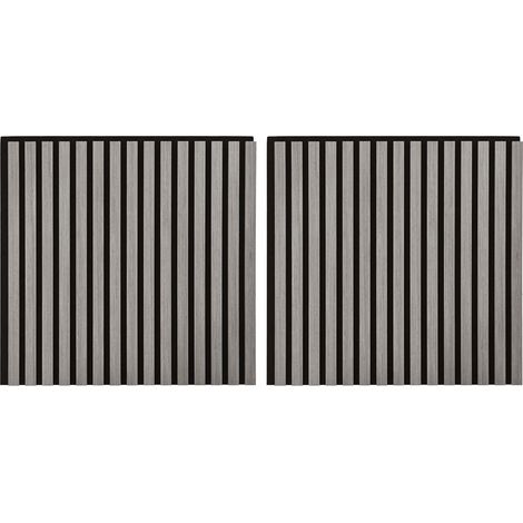 Wandpaneele 2 pcs Grau 60,5 x 60 cm vidaXL (1/5)
