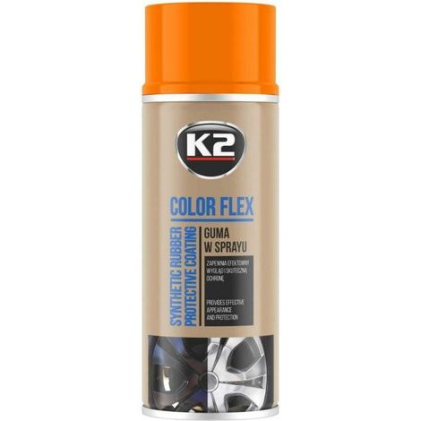 K2 plasti Dip Colour Flex boîtes de Paint Aerosol Spray de 400 ml de plastic Orange