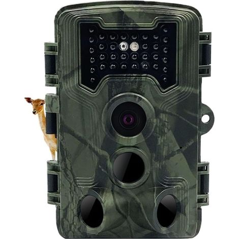 Caméra Faune Sauvage Caméra De Chasse Et Suivi Des Sentiers PR1000, 36mp, Vision Nocturne, Avec Déclenchement Par Le Mouvement, Détection La Faune En Plein Air Surveillance Fiable Précise(No tf card) (1/5)