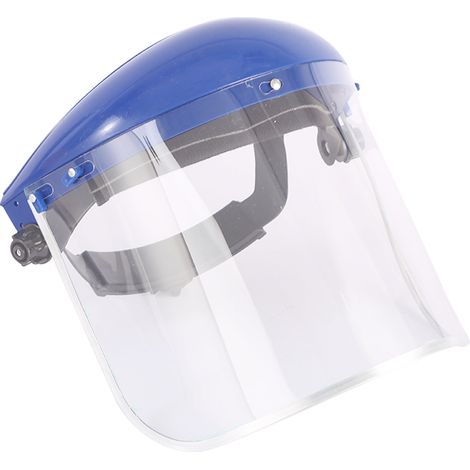 1 écran de protection pour casque, transparent en polycarbonate, bordure aluminium, résistant chaleur et éclaboussures, protection poussière et eau (1/5)