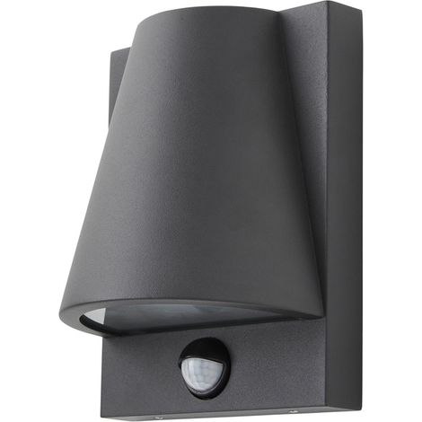 Litecraft Astrid Outdoor Wall Light IP43 With PIR Motion Sensor - Anthracite