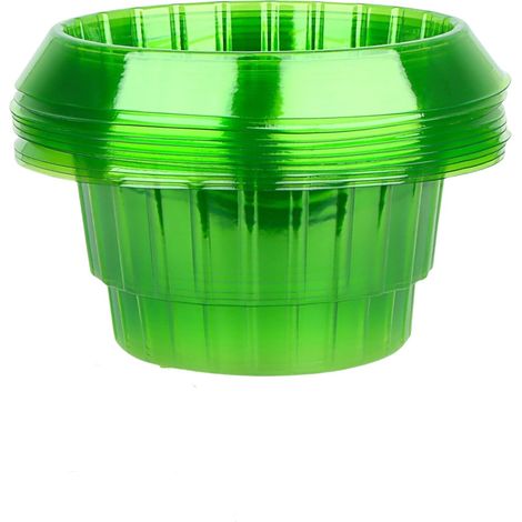 Lot de 10 colliers anti-escargots - Pour plantes à salade et chou - Protection contre les escargots et les escargots- Sans produits chimiques (1/5)