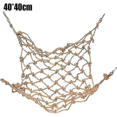 Perroquet grimpant suspendu à une balançoire en corde, cage en filet, oiseaux aras (1/5)