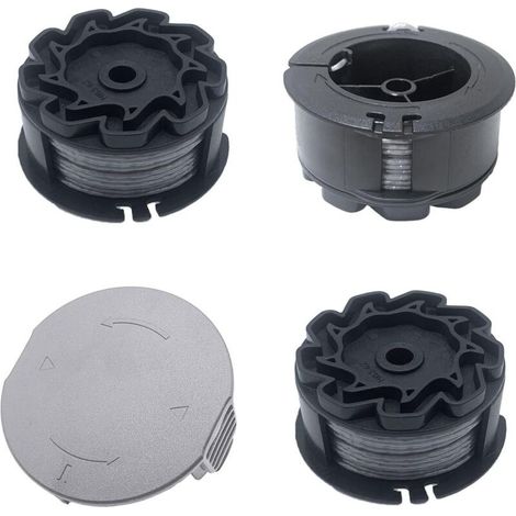 Lot de 3 bobines de rechange pour UniversalGrassCut 18V-26/18V-260/18/18-26/18-260, pour F016800570 et 1600A01R5J (6 m, 1,6 mm) (1/4)