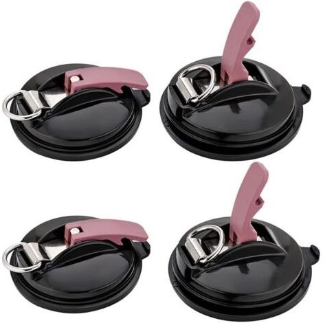 Lot de 4 Ventouse pour Voiture Multifonction pour Auvent Pare-Soleil Bâche Et Couverture De Véhicule