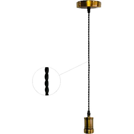 LAMPADARIO IN METALLO 'VINTAGE CT100B' colore ottone  - NOVAITALIA