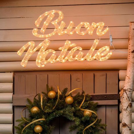 Buon Natale 3D con pixel MicroLed traditional per decorazioni natalizie -102 cm (1/5)