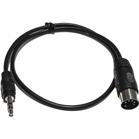 Câble adaptateur DIN mâle 5 broches vers TRS mâle 3,5 mm pour équipement stéréo (1/3)