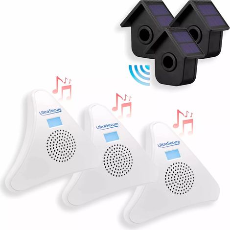 Alerte de passage 600m sans fil - 3 détecteurs de mouvements autonomes (solaires) + 3 carillons TR (DA600+) (1/5)