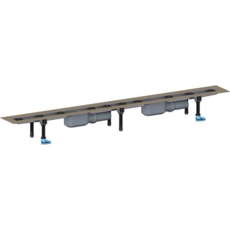 DALLMER caniveau de douche CeraLine PLAN F 1800mm, DN 50 Hauteur