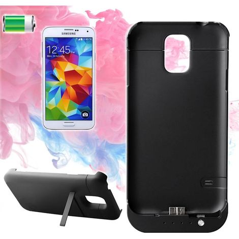 Trade Shop - Cubierta De Cubierta Con Batería Interna X Samsung Galaxy S5 Cargador De Batería 3800 Mah -